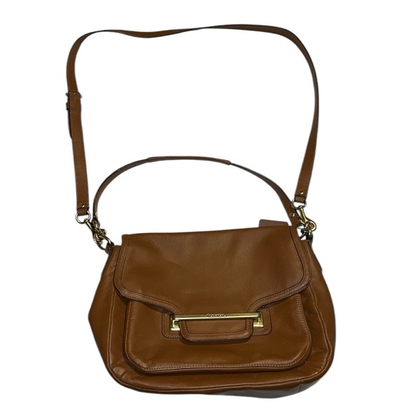 Coach Vintage Taylor Brown Leather Flap Bag - Picture 2 of 9